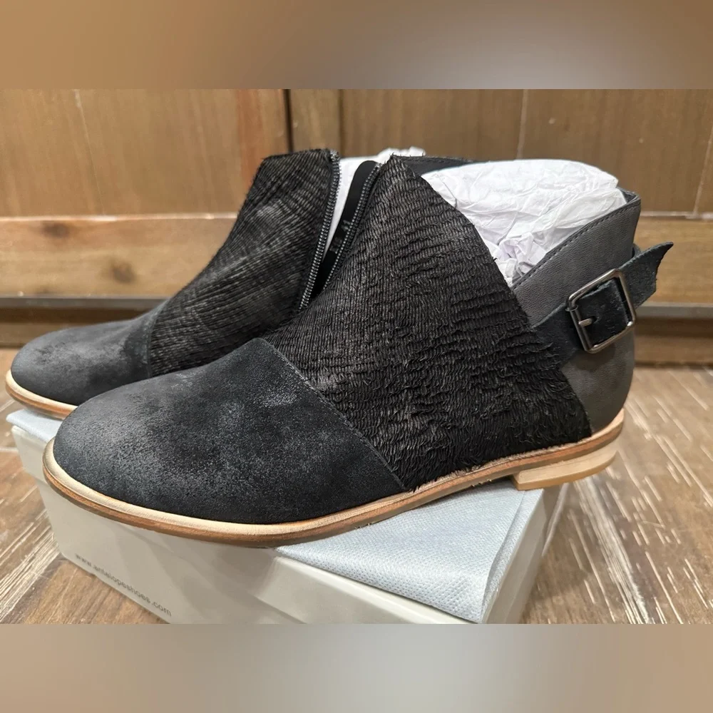 Antelope K15 Laran‎ Black Leather Ankle Boots • EU 41 / US 9–9.5 • NIB